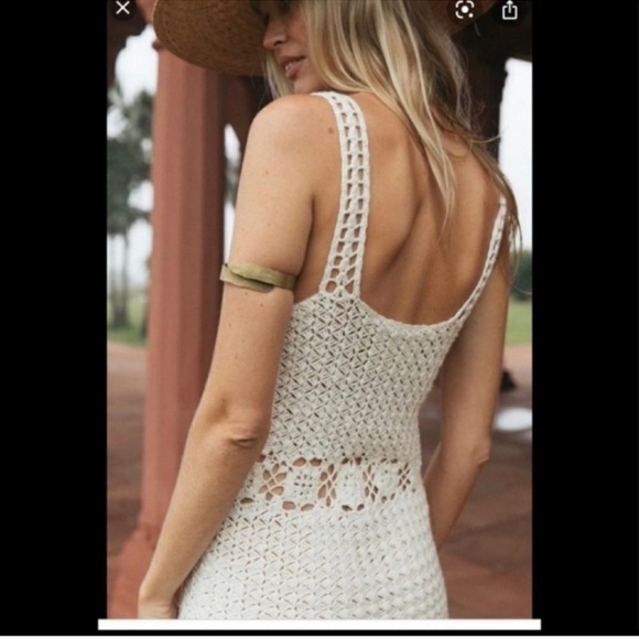 Trade/sell Chasing Unicorns crocheted dress 👗 Medium EUC - Picture 2 of 6